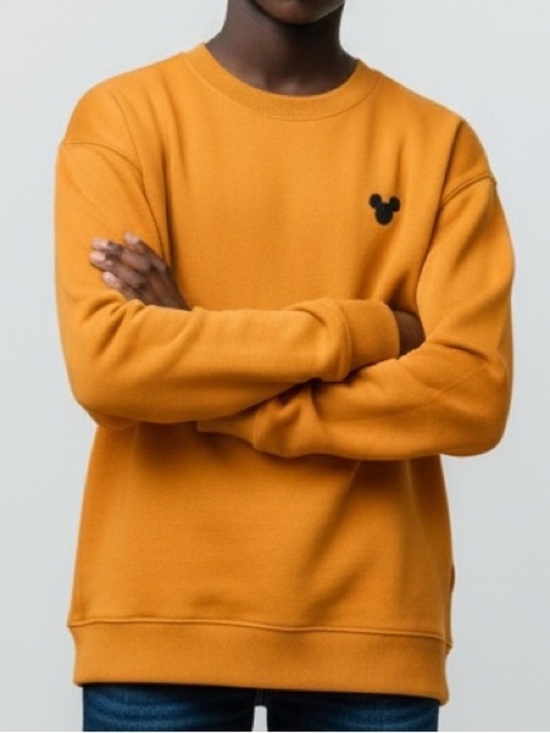 H&M Other - Disney x H&M Mickey Mouse Kids Sweatshirt Orange Crewneck Pullover Youth Graphic